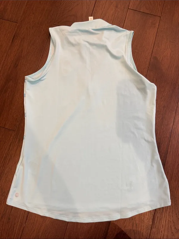 adidas Herringbone Stripe Sleeveless Polo Shirt x Disney Medium - C4-092 - Image 6