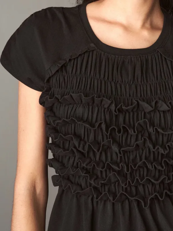 Anthropologie Maeve Smocked Sleeveless Ruffle Top - Image 3