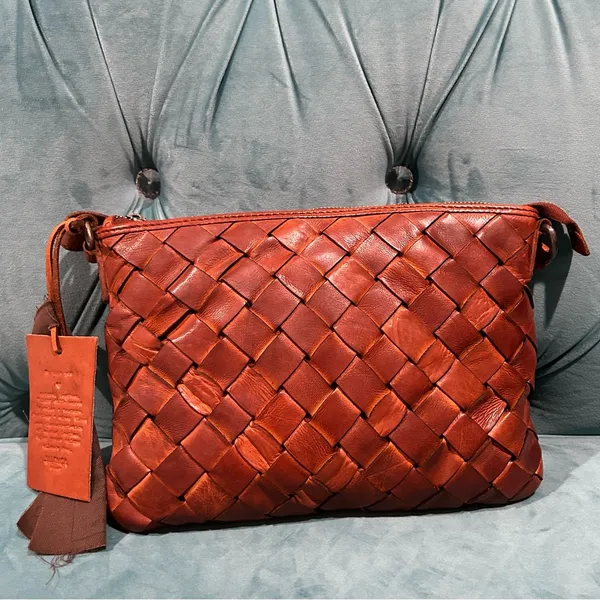 Anthropologie Bags Anthropologie Vilenca Holland Leather Weave Crossbody Bag - Image 10
