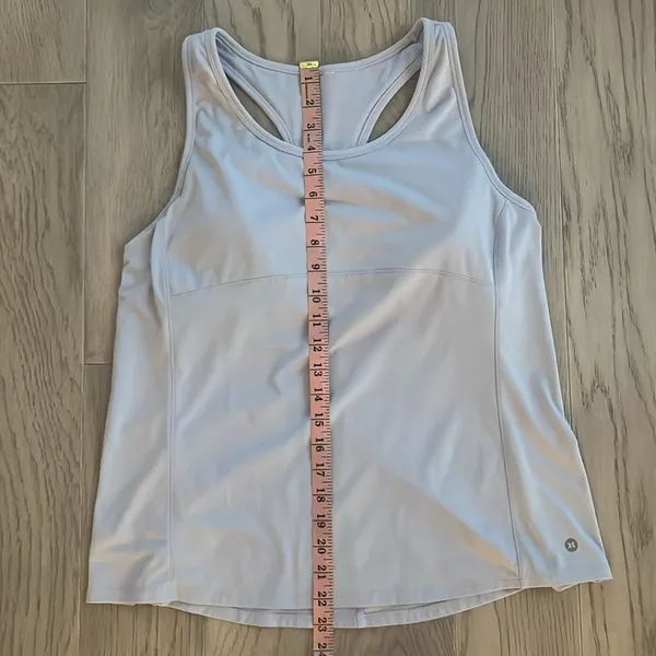 Hurley Light Blue Tank Top Built in Bra Medium - Image 3