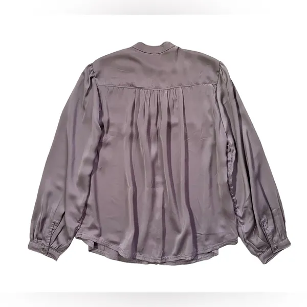 Pilcro by Anthropologie Silly Smocked Button Down Shirt Size XSP - Image 7