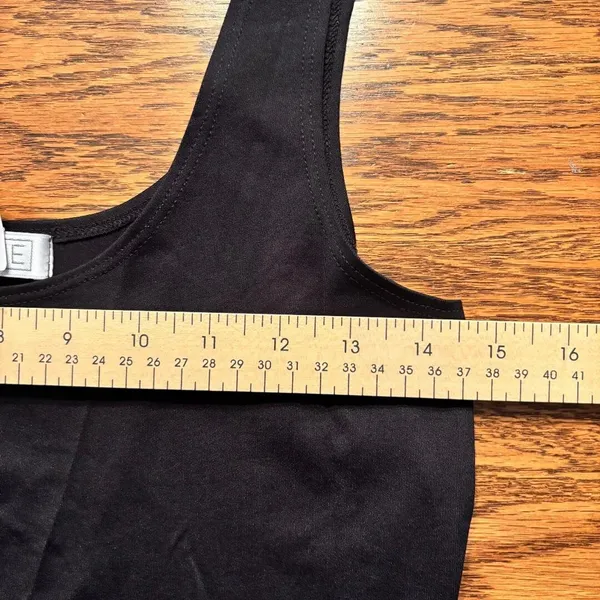 A'nue Thin Strap‎ Tank Top Stretchy Black Women's Size Small Made in USA NWT - Image 8