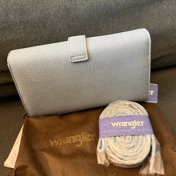 Wrangler Steel Blue Crossbody Bag - Image 12