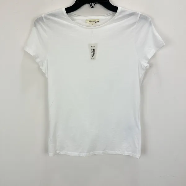 Madewell Essential Slim Tee Shirt Lightweight Cotton Basics White Small NWT - Image 6