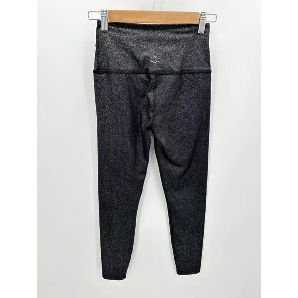 Beyond Yoga Black Shimmer Pull On‎ Activewear Leggings Women's Size Small S - Image 2