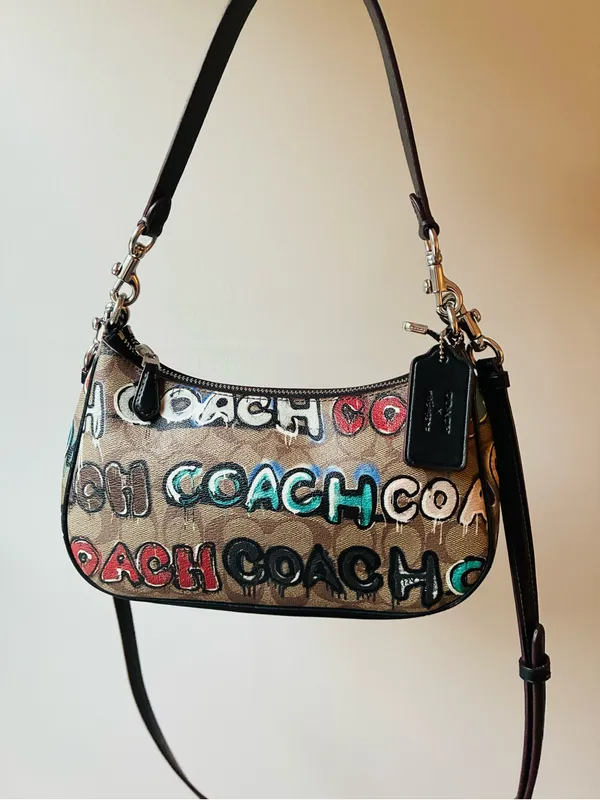 Coach X Mint + Serf Teri Shoulder Crossbody Bag, Graffiti, CM096 - Image 7