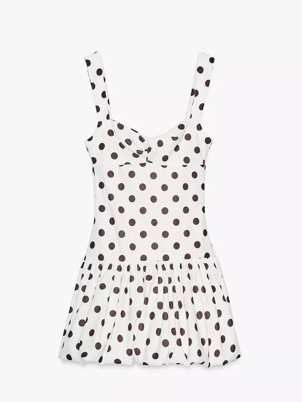 Zara Polka Dot Mini Dress - Image 17
