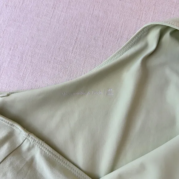 Abercrombie & Fitch Traveler One Shoulder Romper Womens MT Green - Image 3