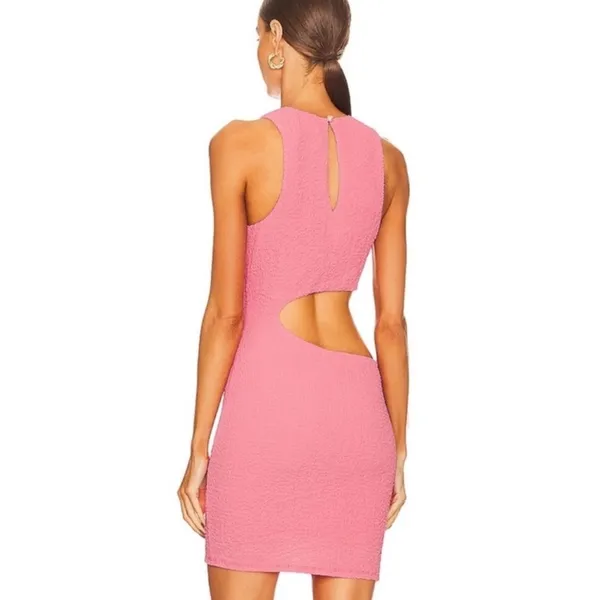 Lovers & Friends Revolve Lavallette Mini Dress in Bubblegum Pink - Image 3