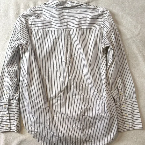 Madewell Button Down Striped Cotton Shirt Womens S Long Cuff Minimalist Capsule - Image 9