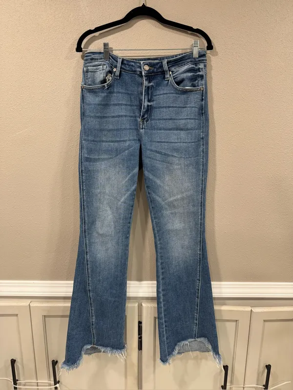 Grace & Emma Flared Jeans Blue Size 10 - Image 2