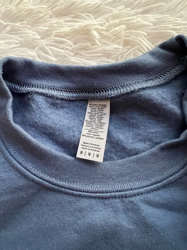 Taylor Swift Custom Design Sweatshirt Blue Size M - Image 3