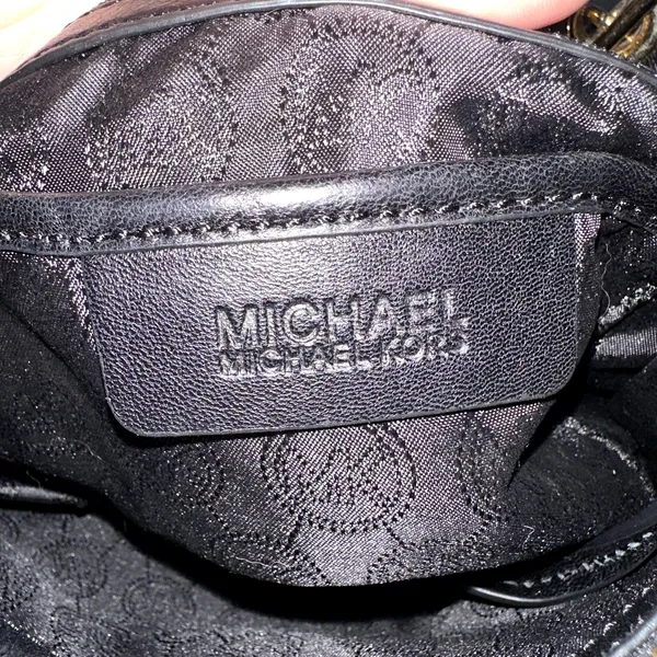 Michael Kors Satchel Susannah Leather Quilted Double Handle Large Black - Image 9