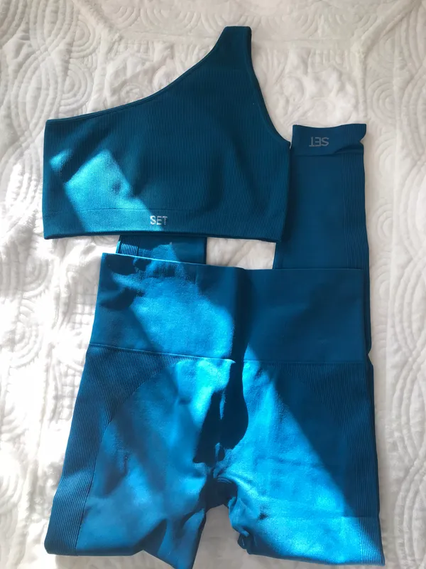 Set Active Leggings And Matching One Shoulder Bra - Image 2