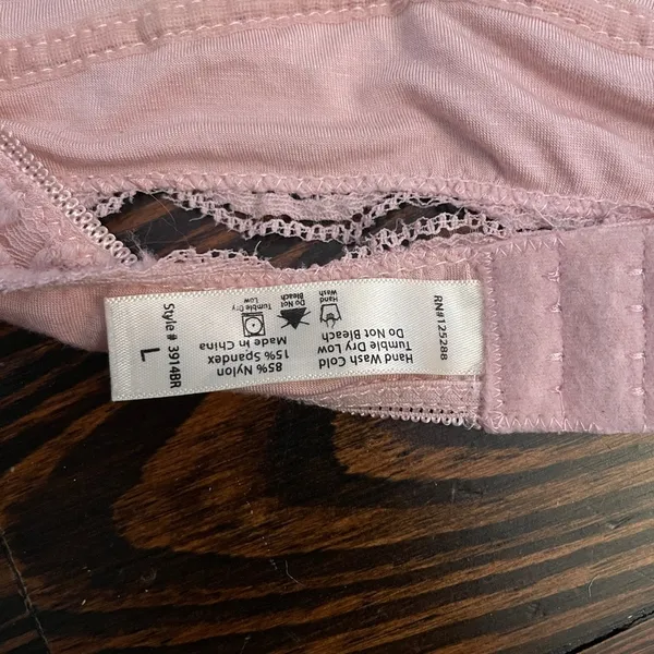 Light Pink Bralette Size L - Image 3