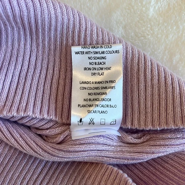 Light Purple Knit Short Sleeve Top - Image 5