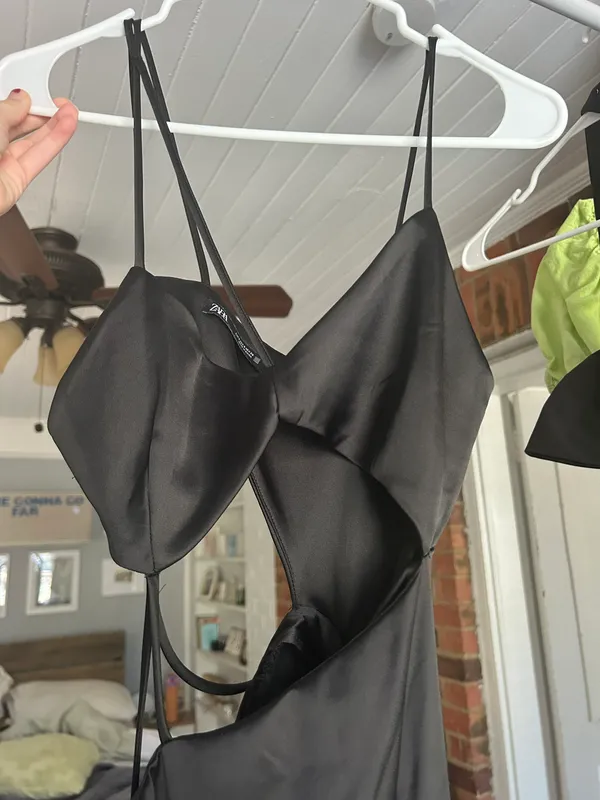 ZARA Satin Dress - Image 3