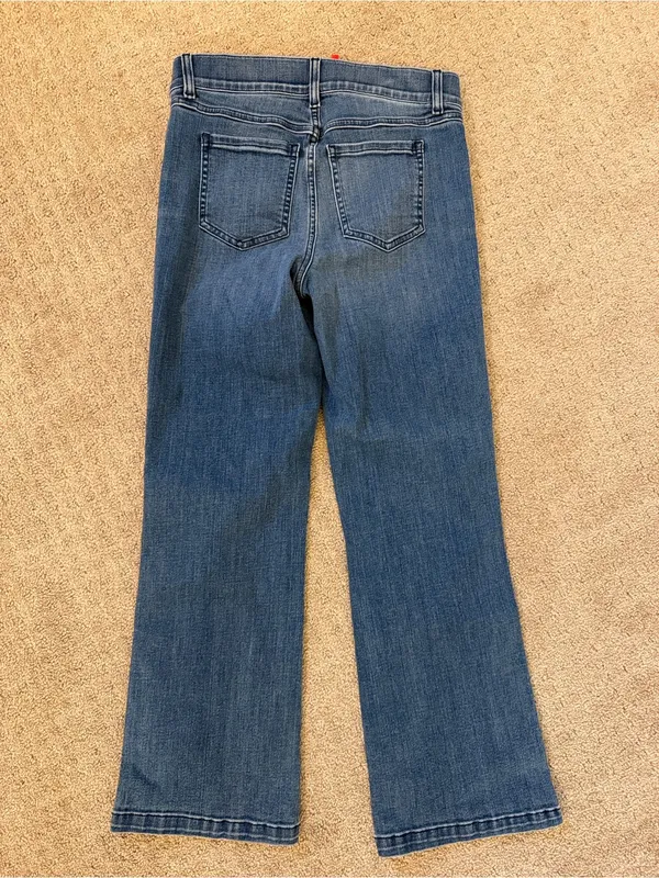 Spanx Classic High-Rise Crop Kick-Flare Jeans - Medium - Image 3