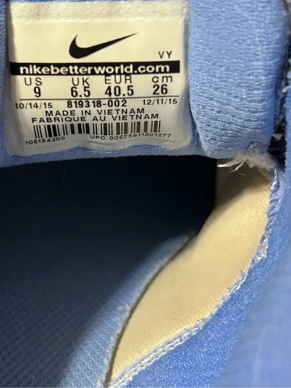 Nike blue/gray sneakers shoe women size 9 - Image 7