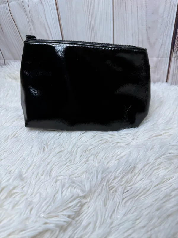 Yves Saint Laurent Beauté Black Cosmetic Makeup Bag Pouch YSL Beauty - Image 2