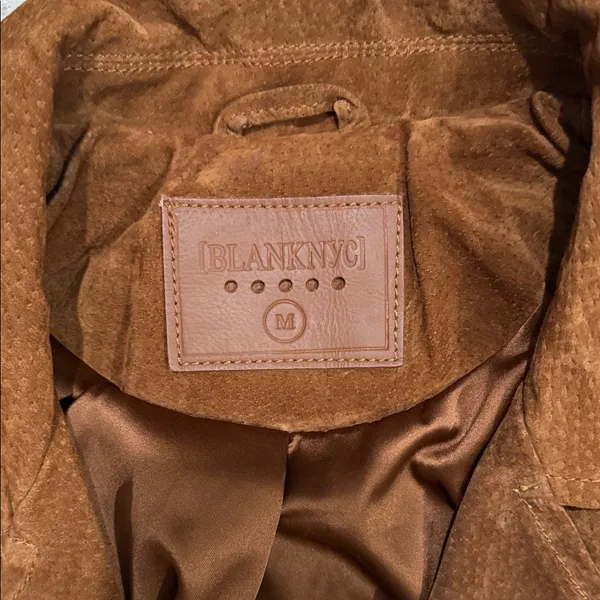 Blank NYC Tan Suede Leather Jacket - Image 2