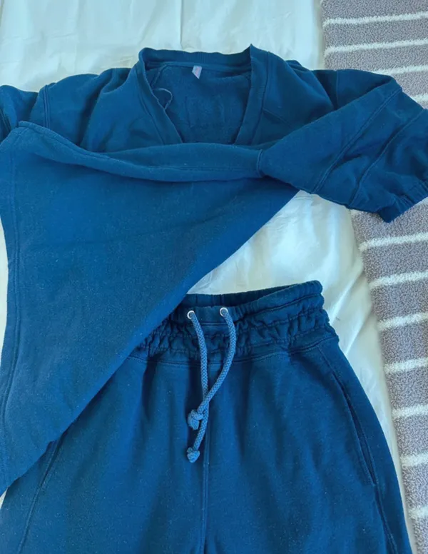 Free People On The Run Set Navy Sweatset - Image 3