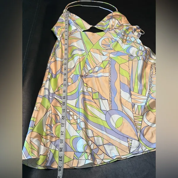 Zara Multicolor Cutout Backless Side Zip Dress size L - Image 14