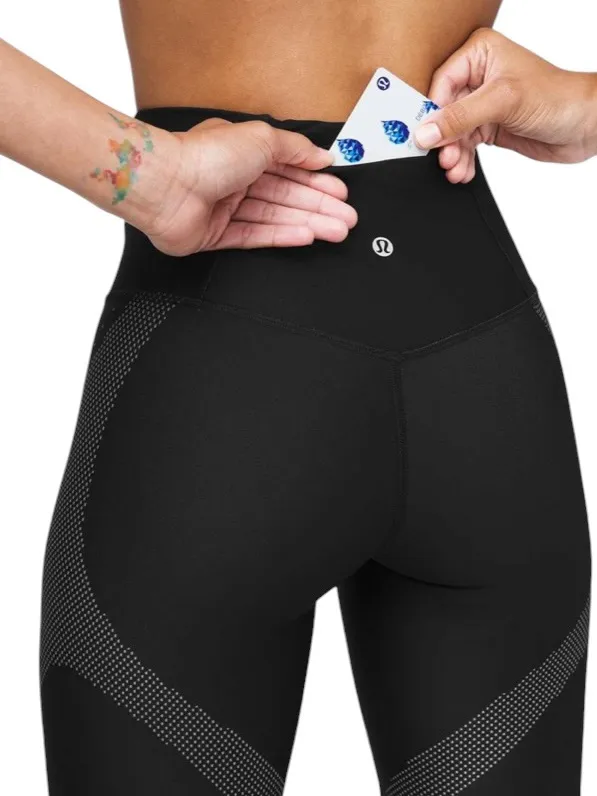 Lululemon Mapped Out High-Rise Tight 28" Black Glacier Grey Size 2 - Image 4