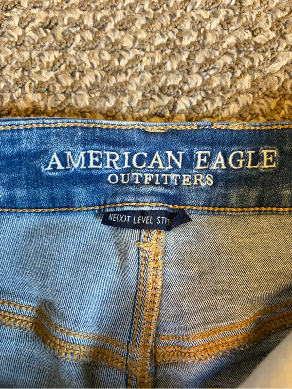 American Eagle Denim Mini Skirt Next Level Stretch - Image 5