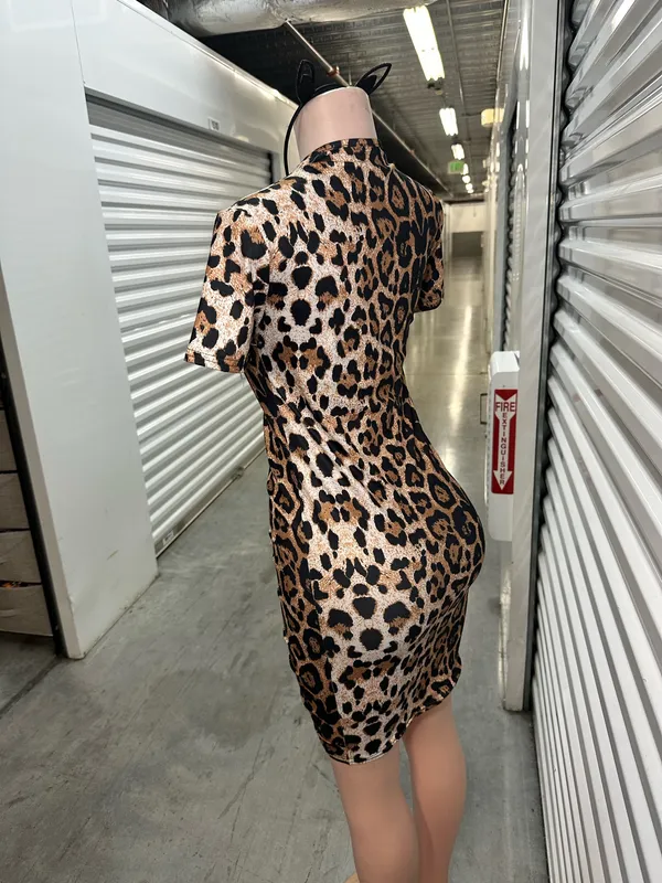 Sexy Leopard Print Mini Dress 🐆 | DIY Halloween Costume - Image 5