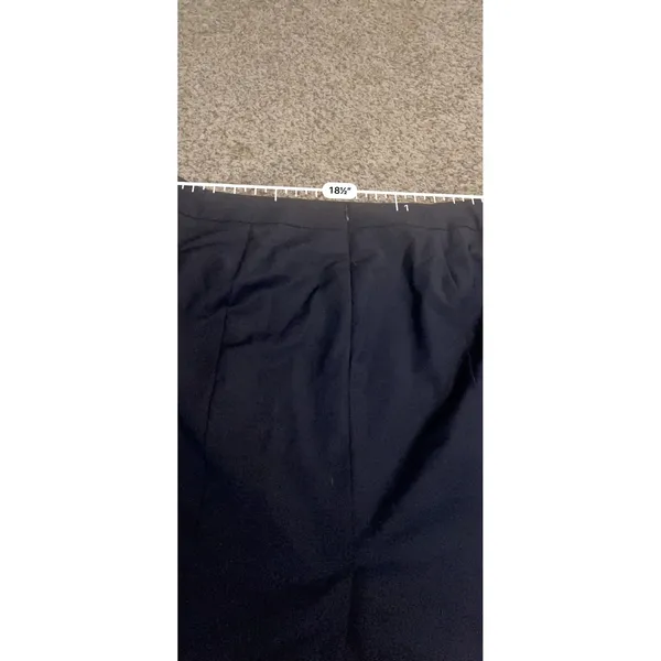 Talbots Woman Black Wool Blend Pencil Skirt Plus Size 14W Career Knee‎ Length - Image 7