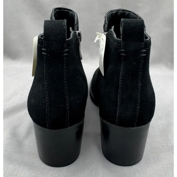 NWT Easy Spirit Segazer Women's Zip Up Short Boot Black Suede US 7.5 Wide - Image 11