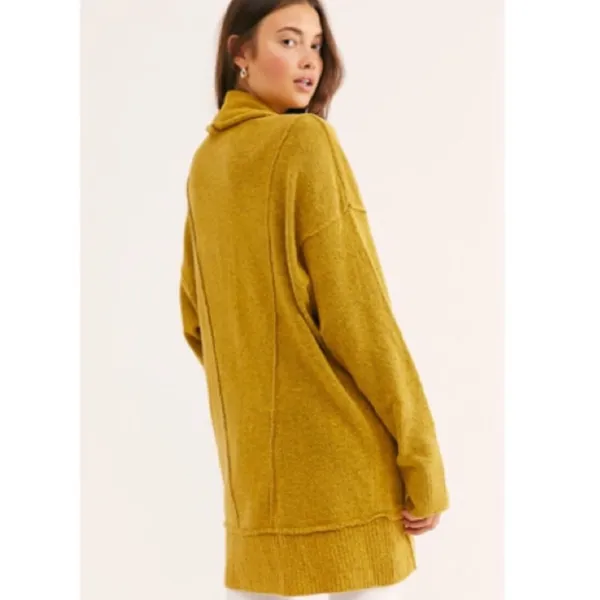 FREE PEOPLE Eucalyptus Cardigan Rainbow Heart Sweater - Image 2