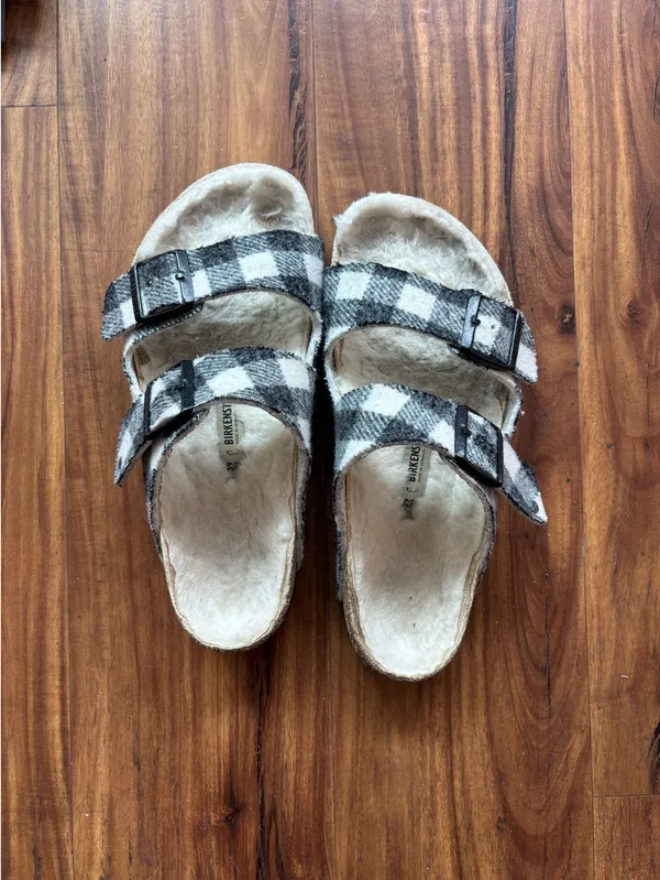 Birkenstock Shearling Arizona Sandals - Image 2
