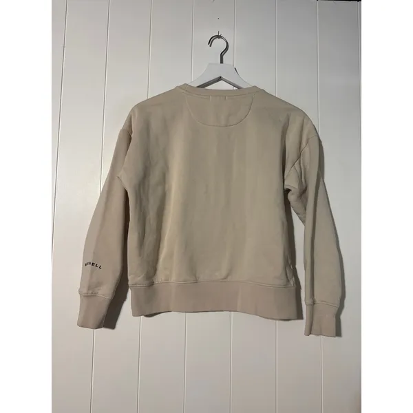 Merrell Wildlife Graphic Crewneck Sweatshirt Women's Small Beige Outdoor Casual - Image 4