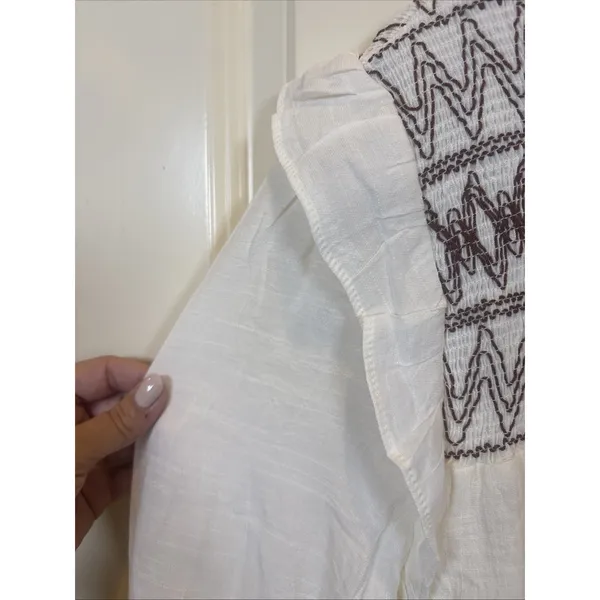 Women's Perch By Blu Pepper Boho Long Sleeve Tunic Top Size 1XL Shirt Cottage - Image 4