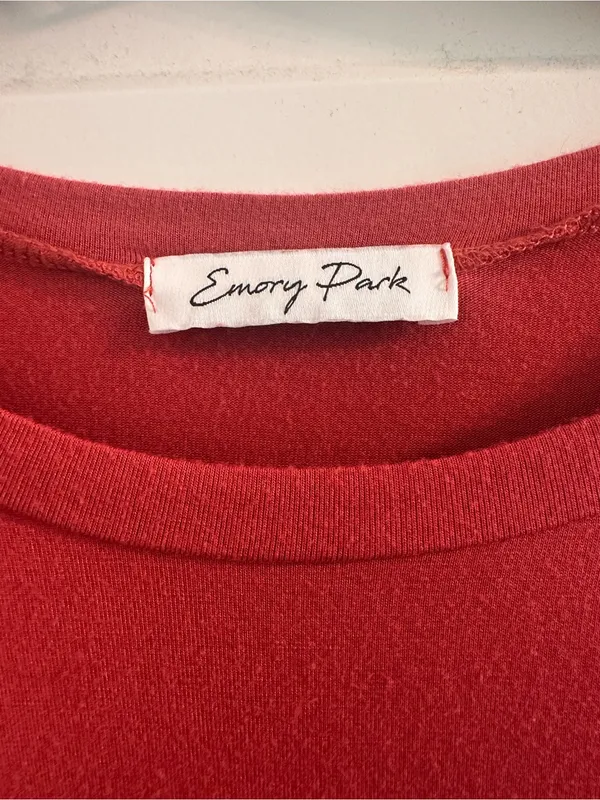 Emory Park Red "Free Spirit" Ruffle Sleeve Tee - Image 3
