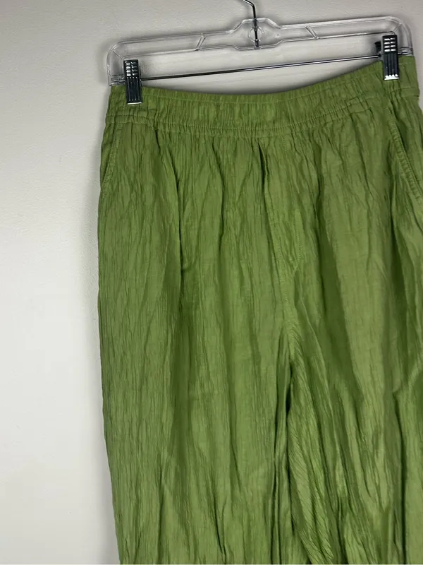 Madewell Crinkled Crepe Straight-Leg Crop Pants‎ Women’s Sz M - Image 2