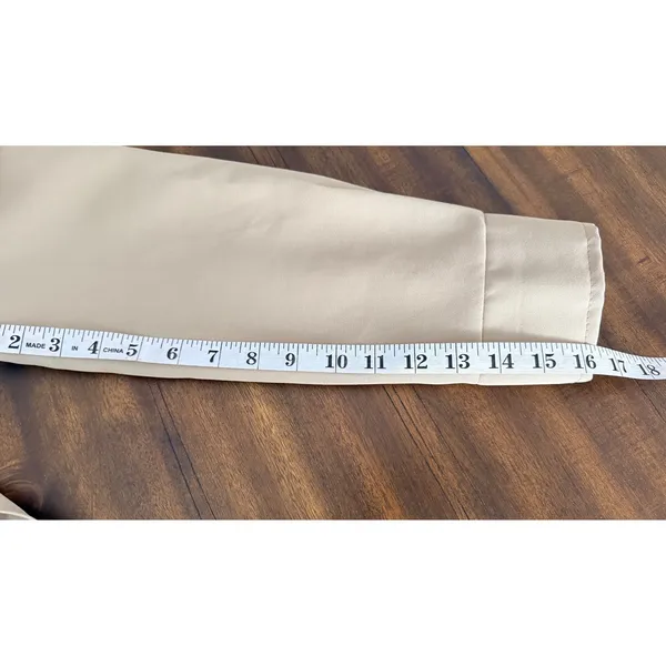 Vintage 70s Tan Beige Longline Belted‎ Trench Coat Duster Jacket Womens - Image 16