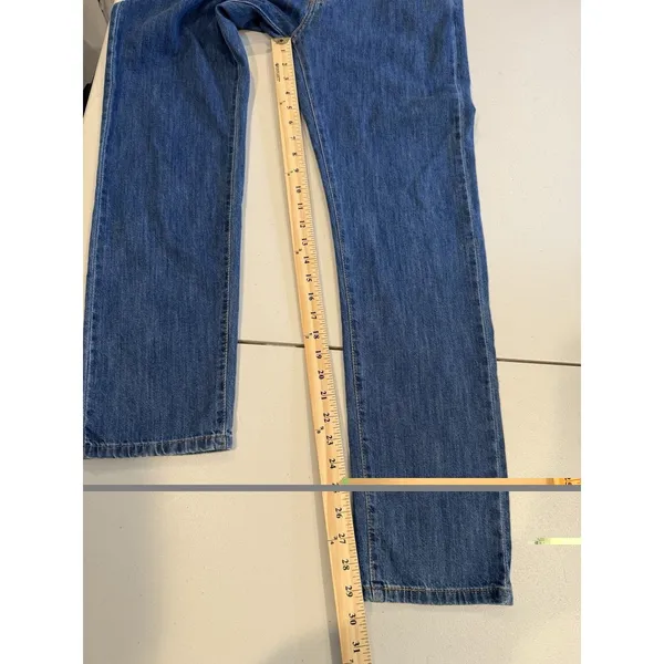 Levis Middy Straight Jeans Women 30** Relaxed 100% Cotton Travel Minimal Concert - Image 5