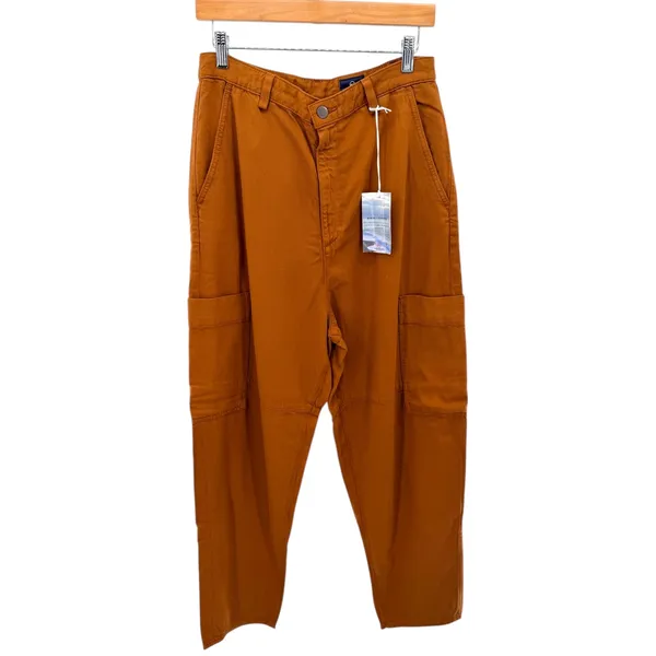 AG Adriano Goldschmied Renn Utility‎ High Rise Barrel Cargo Pants Clay 28 NWT - Image 3