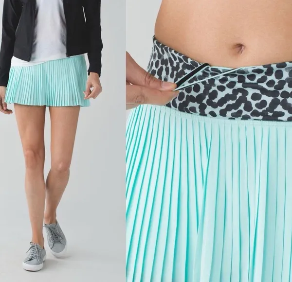 Lululemon Pleat To Street Skirt II Tranquil Blue Ace Spot - Image 2