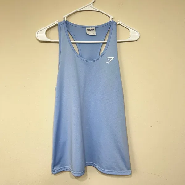 Gymshark Periwinkle Mesh Relaxed Tank Small Women - Image 2