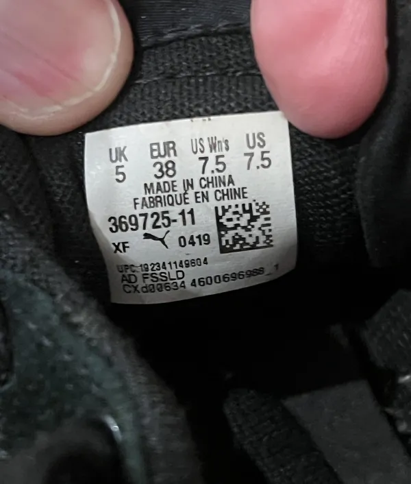 Puma Suede Shoes Womens Size 7.5 Black Pink Low Top Casual Sneakers 369725-11 - Image 10