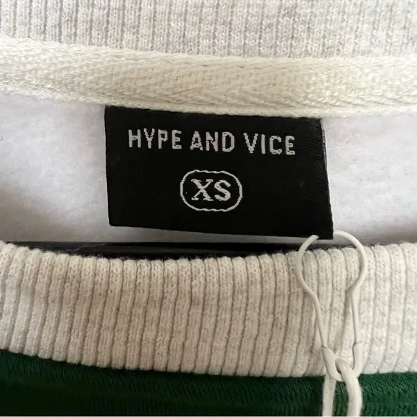 Hype and Vice NWT Michigan State Rookie Sweater Pullover Raglan Fleece Cropped - Image 6
