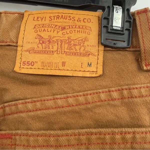 Vintage Levi's 550 Jeans Womens 9 Brown USA Made High Rise Tapered 90s - Image 5