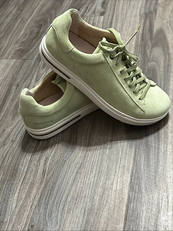 Birkenstock Bend Low Green Suede Sneakers Comfort. - Image 14