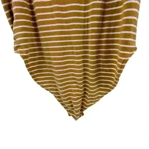 American Eagle Women's Striped yellow/gold and white Bodysuit Multicolor Size M‎ - Image 4