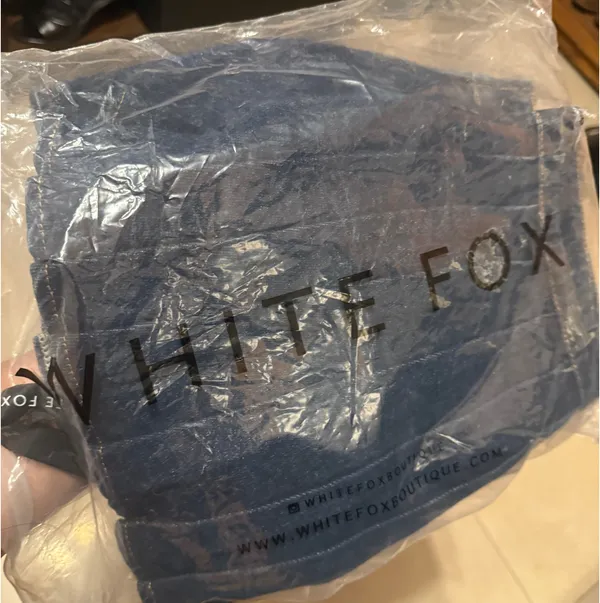 White Fox Boutique Jean Mini Skort - Image 3