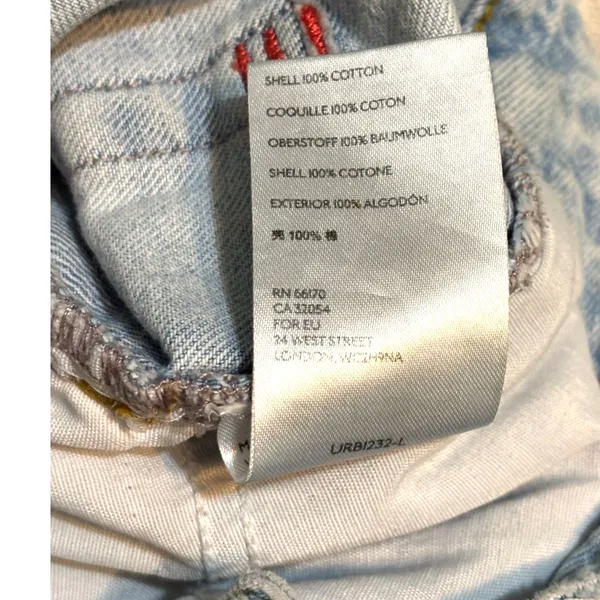 BDG Urban Outfitters Mom Jeans W28 High Rise Light Wash 100% Cotton Denim - Image 6
